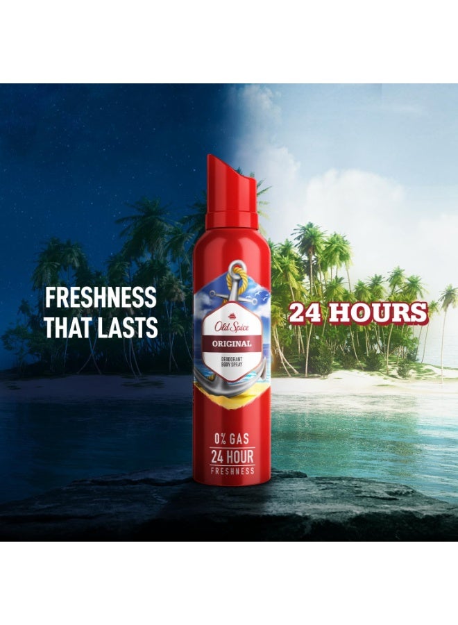 أولد سبايس بخاخ مزيل عرق أولد سبايس الأصلي للرجال، برائحة منعشة تدوم 24 ساعة، بدون غاز، 140 مل - Image 4